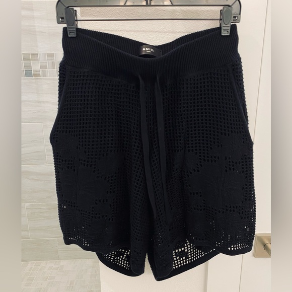 AMIRI Black Floral Men’sShorts